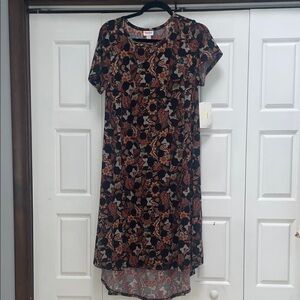LuLaRoe Disney Black and Brown High Low Dress